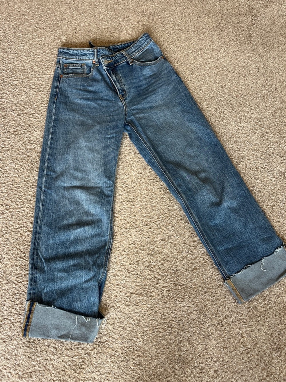 Artemis Design Co. Classic Straight-Leg Jeans in Mid Blue